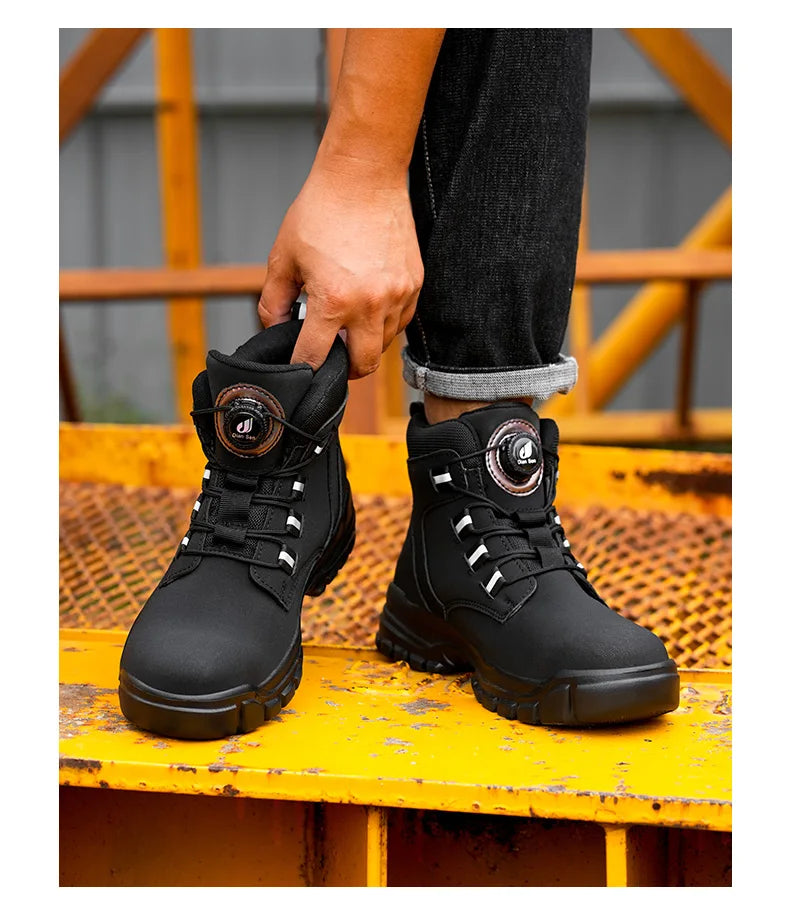 Waterproof Steel Toe Work Boots with Kevlar Insoles - image 25