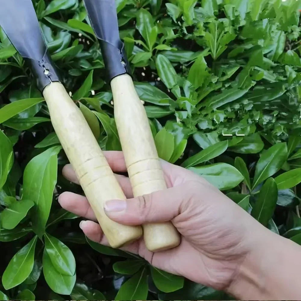 Versatile Garden Shovel with Sturdy Iron Hoe for Planting Weeding and Loosening Soil