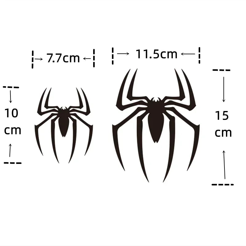 2pc Spider Windshield Decals, Reflective Waterproof Car Stickers - view 3