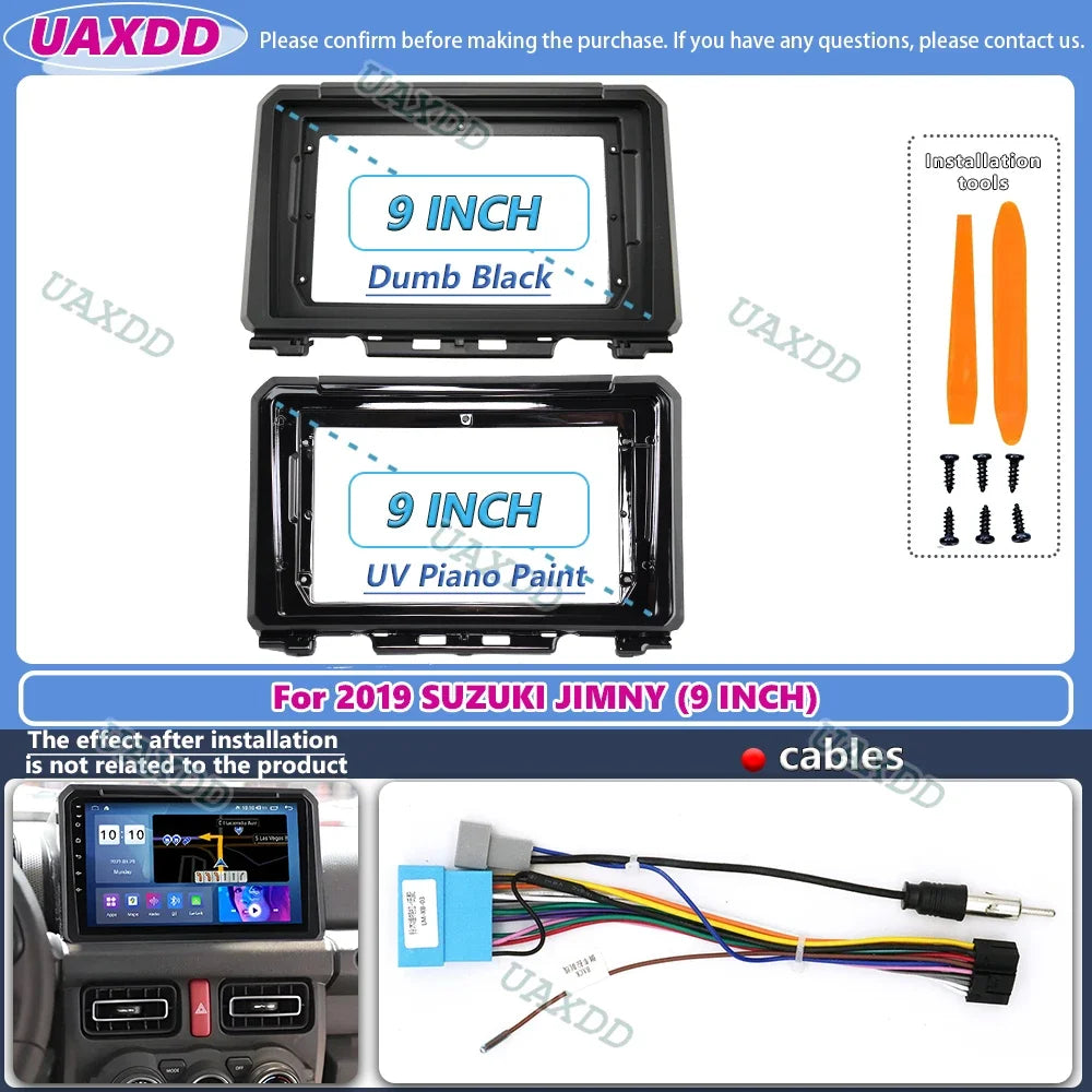 2019 Suzuki Jimny 9-Inch Car Radio Frame Dash Kit for Android Stereo