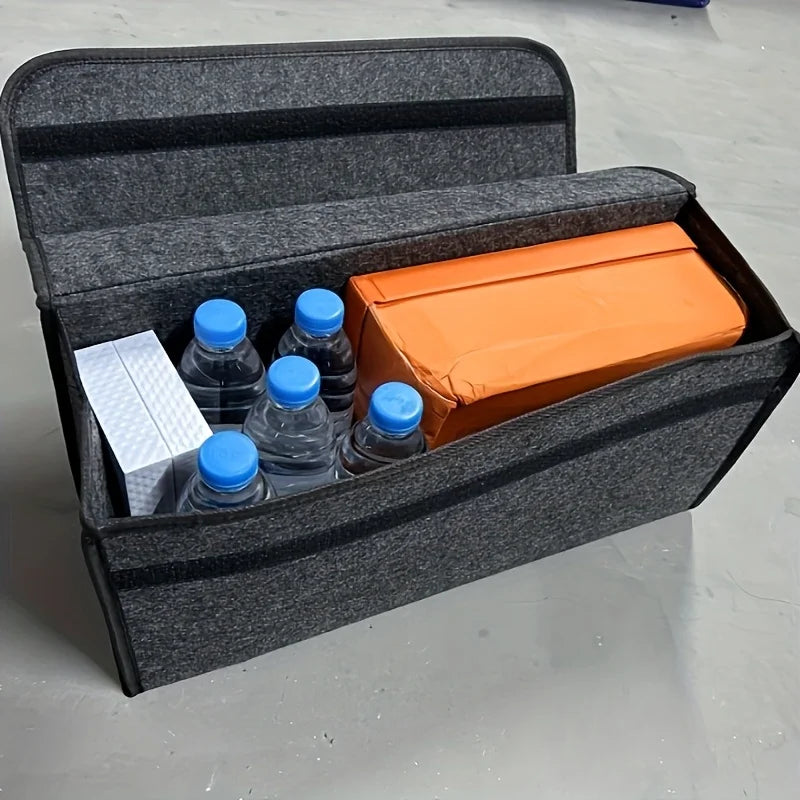 Foldable Car Trunk Organizer with Handles