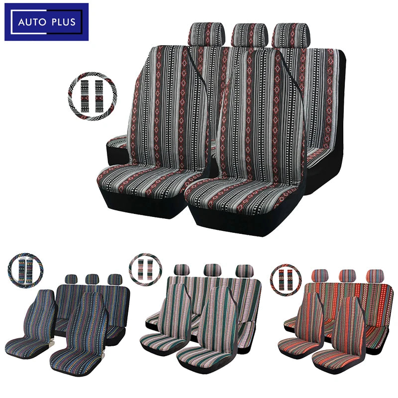 Baja Blanket Car Seat Cover Set with Steering Wheel Cover