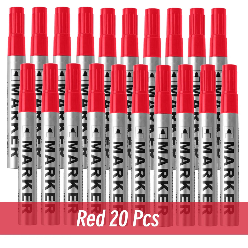 Permanent Paint Marker Pen, Waterproof Black, Quick-Drying for Tires