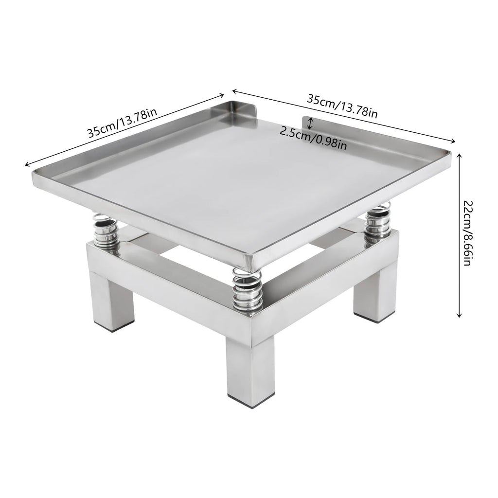 Concrete vibration table 35x35cm, 50W stainless steel vibrating platform
