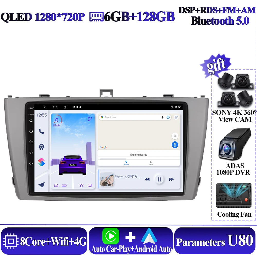 Toyota Avensis T27 9 Inch Android Car Stereo Wireless CarPlay - image 12