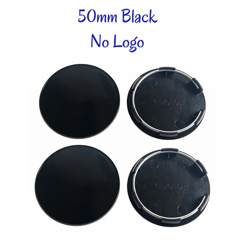 Universal Hub Caps 4-Piece Set - ABS PVC Blank Wheel Covers 48-68mm - image 13