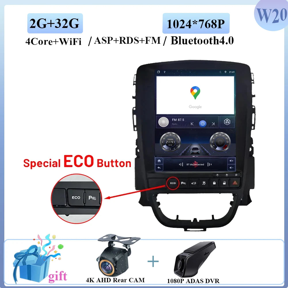 Opel Astra J Car Radio with Android Auto & GPS Navigation (2009-2015) - image 13
