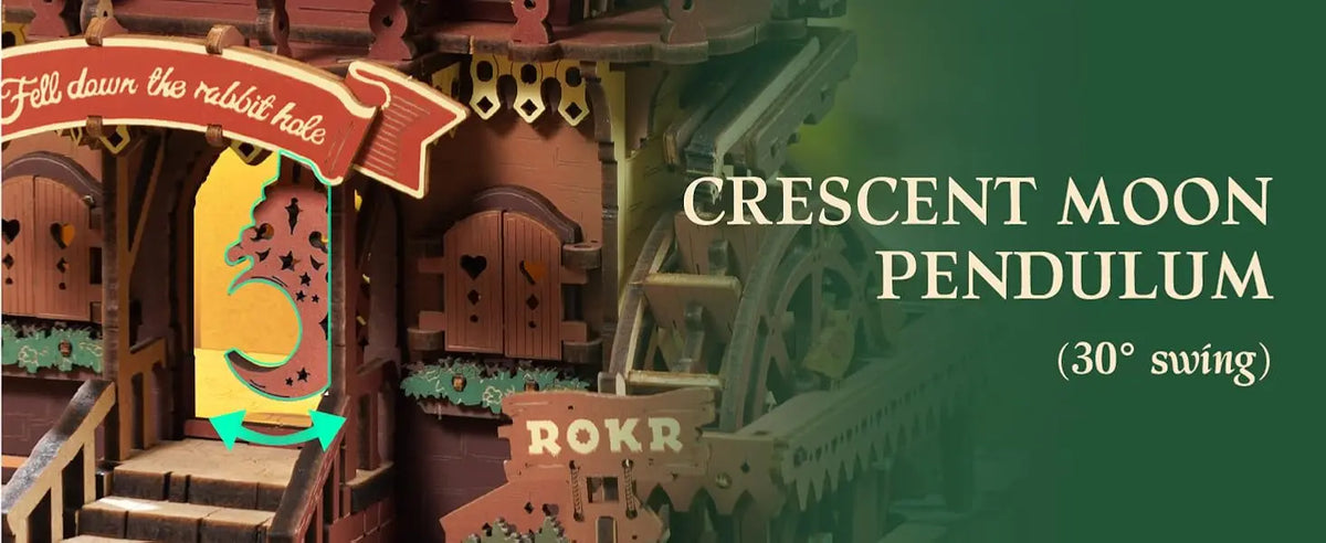 Rokr 3D Wooden Cuckoo Clock Puzzle Kit with Working Bird - view 11