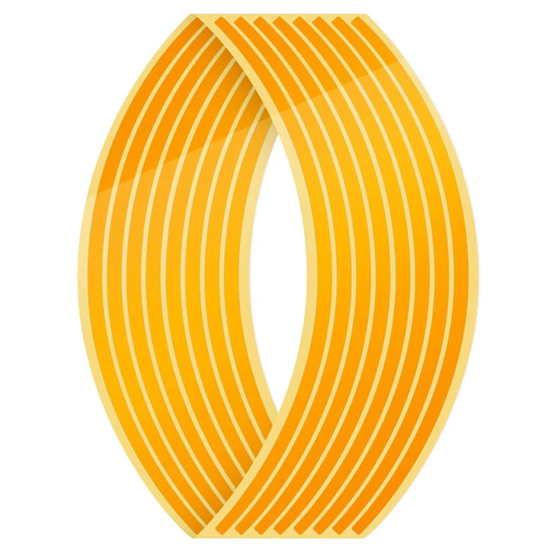 Reflective Wheel Rim Stripe Tape Set for 14-18 Inch Motorcycle Rims