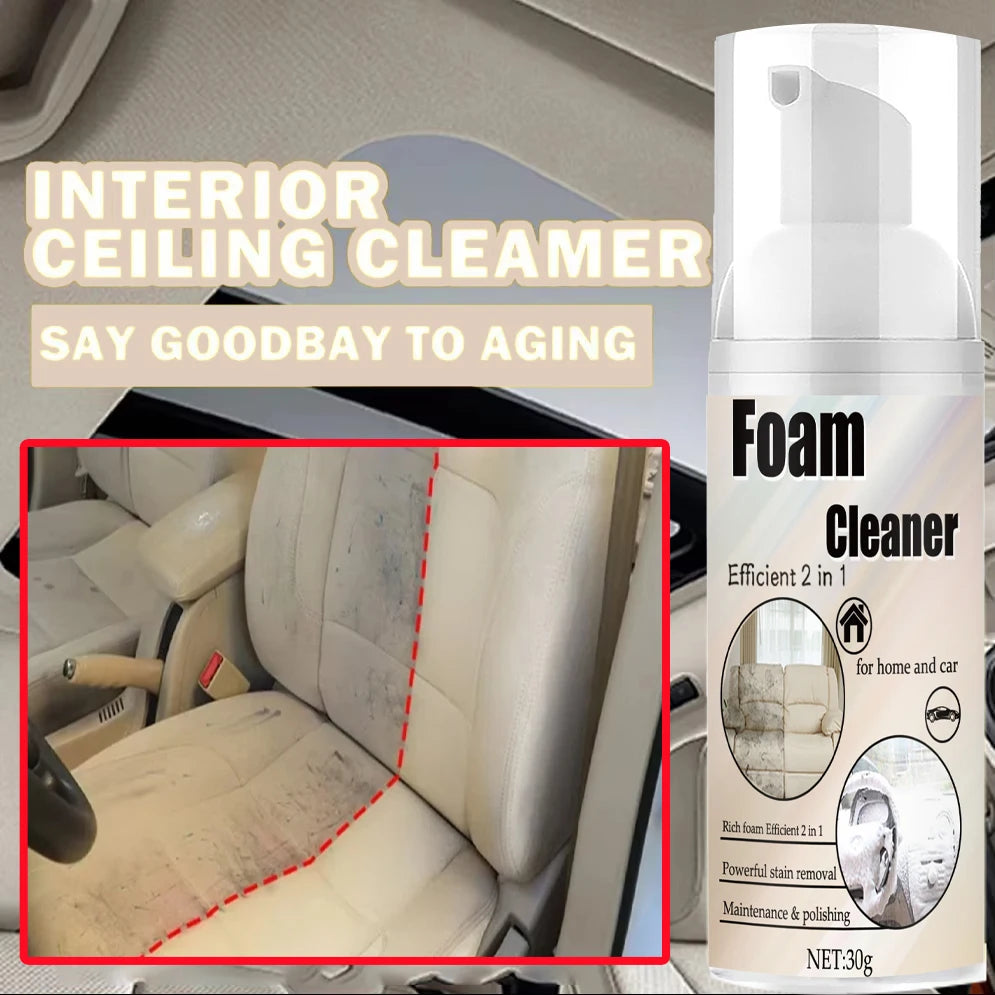 Multi-Surface Foam Cleaner for Car & Home Stain Removal - image 2