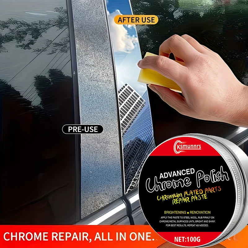 Chrome Restoration Polish Paste, 100g