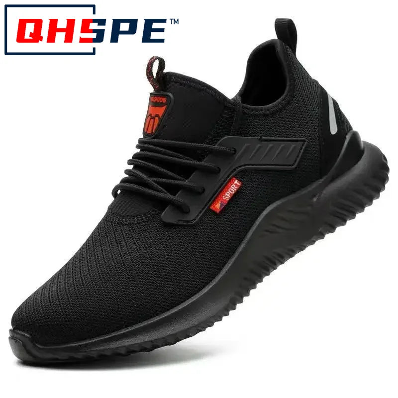 Steel Toe Safety Work Shoes, Puncture-Proof Protective Footwear for Men