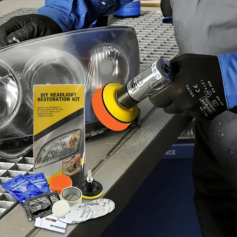 Headlight Restoration Polishing Kit