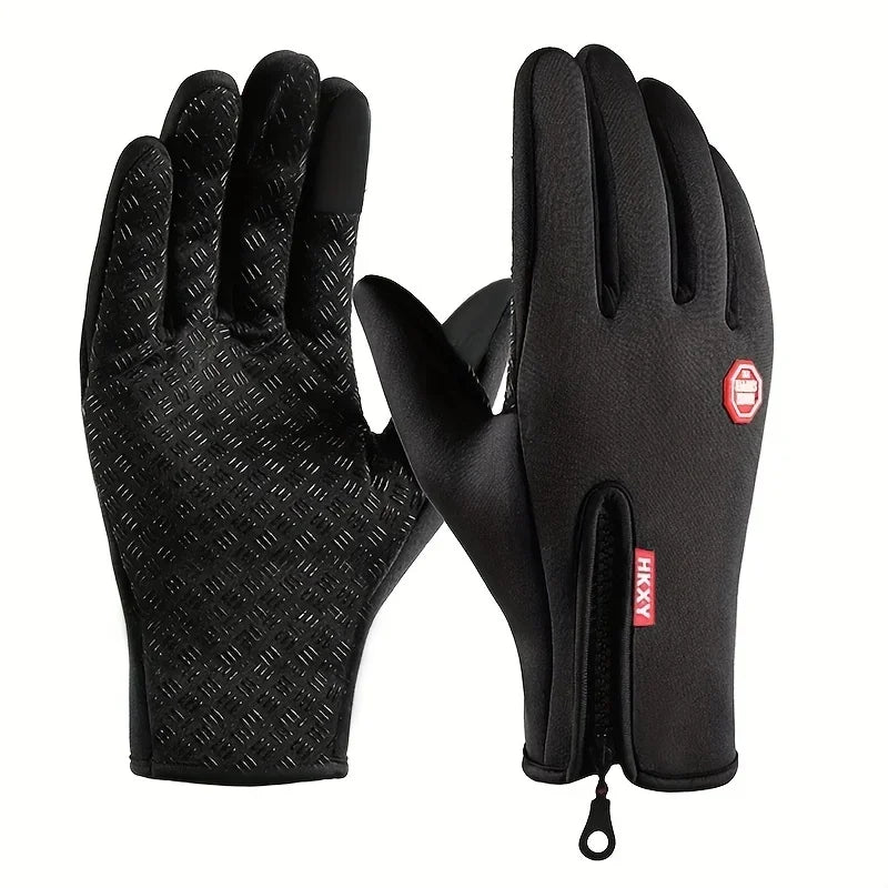 Winter Touchscreen Gloves – Windproof Non-Slip for Driving & Cycling
