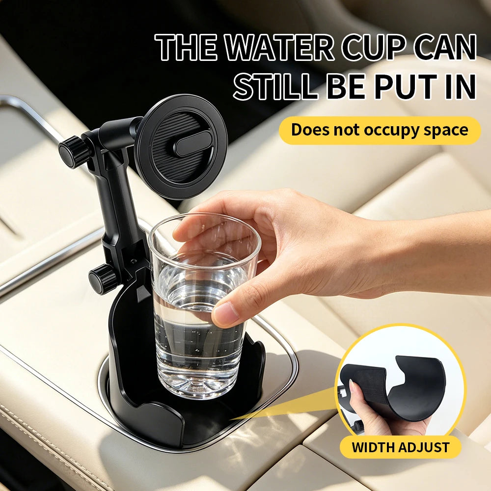 Magnetic Cup Holder Car Phone Mount – 360° Rotatable