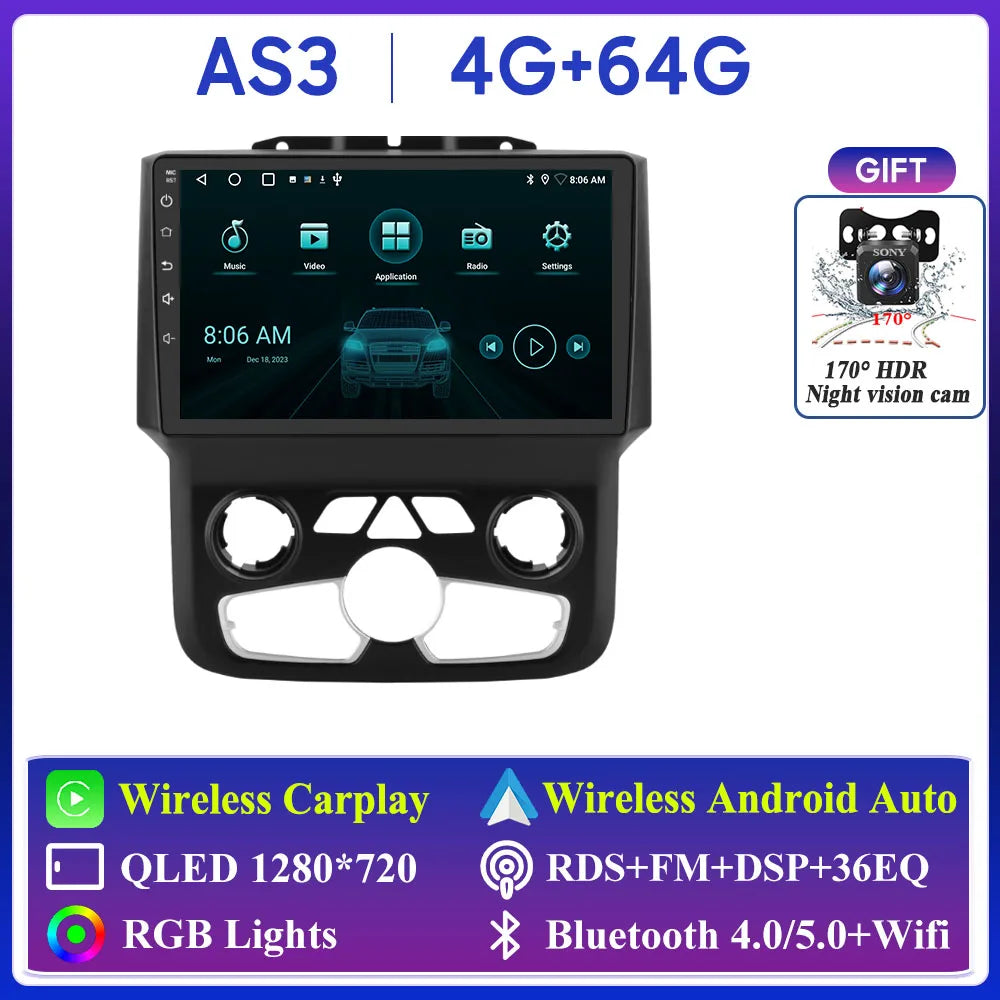 Dodge Ram 2013-2018 Multimedia Player with GPS, Bluetooth, CarPlay - image 7