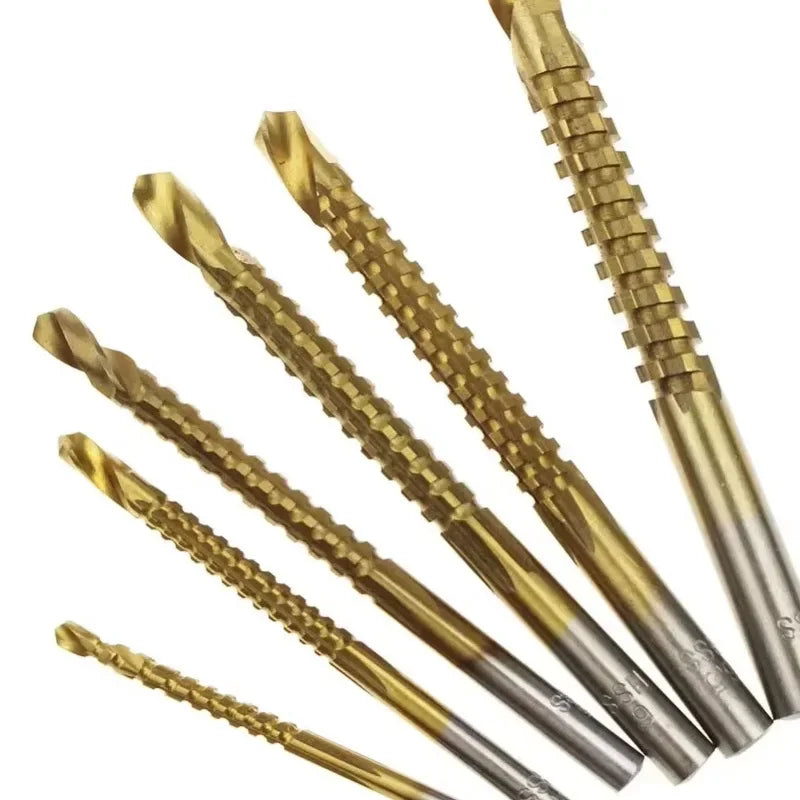 6pcs HSS Twist Drill Bit Set 3-8mm for Wood/Metal/Plastic - image 6
