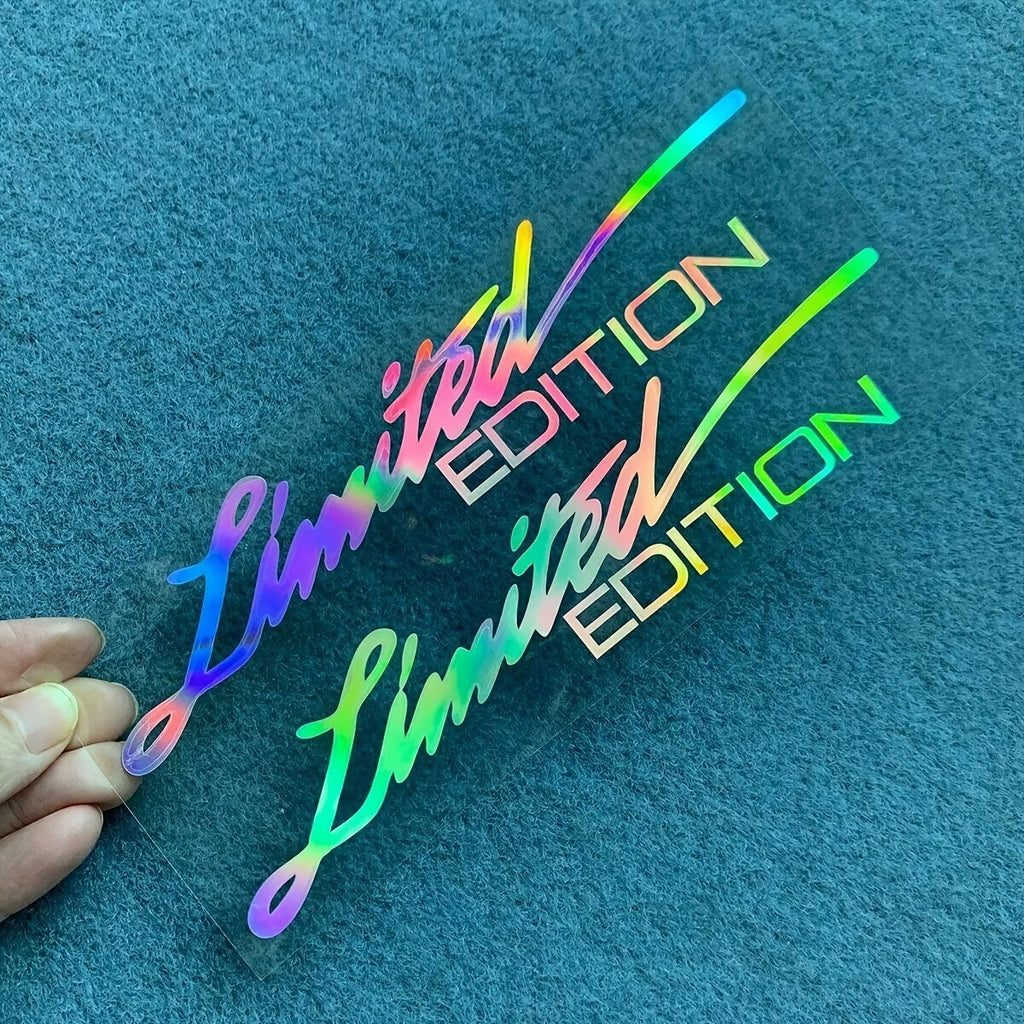 Limited Edition Lettering Sticker Pair for Car, Motorcycle and Truck