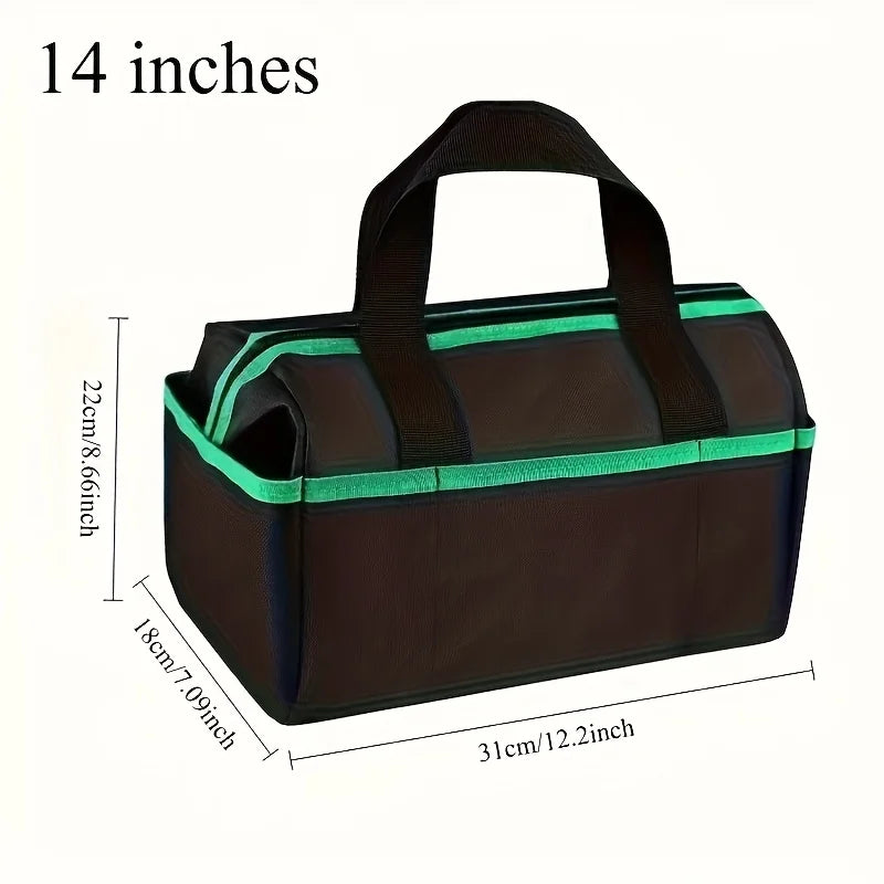 Wide-Mouth Tool Bag Organizer with Soft Handle