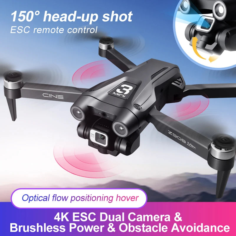 Z908 Pro 4K Dual Camera FPV Drone Brushless Motor Foldable - image 2