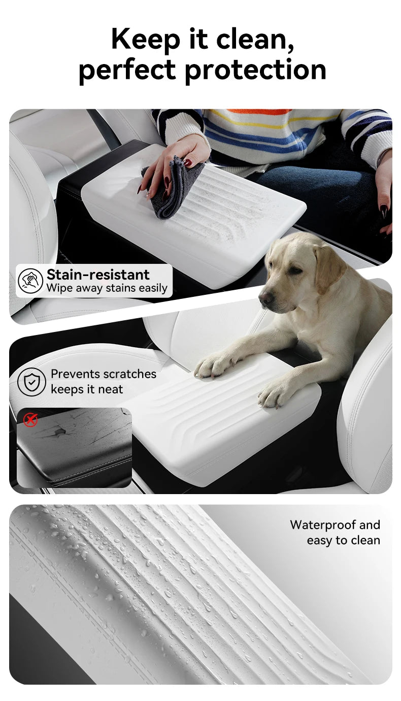 Armrest Cover for Tesla Model Y Juniper, Model YL and Model 3 Highland