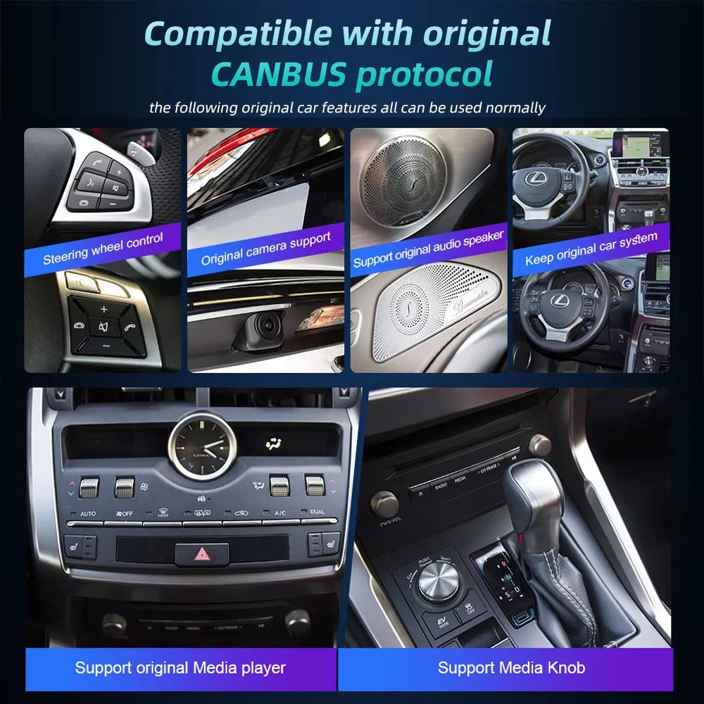 Nunoo Android 14 Wireless CarPlay Multimedia System for Lexus - image 6