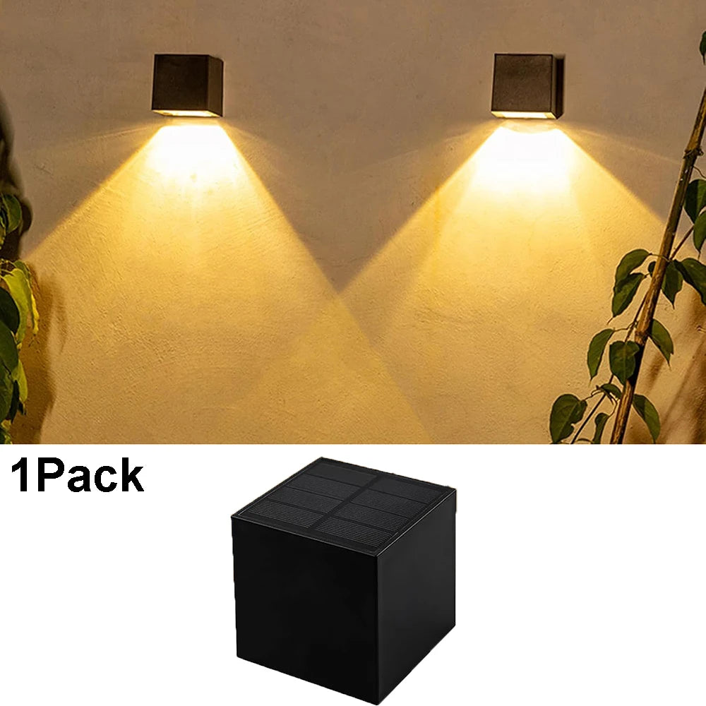Wireless Solar Fence & Wall Lights – Waterproof