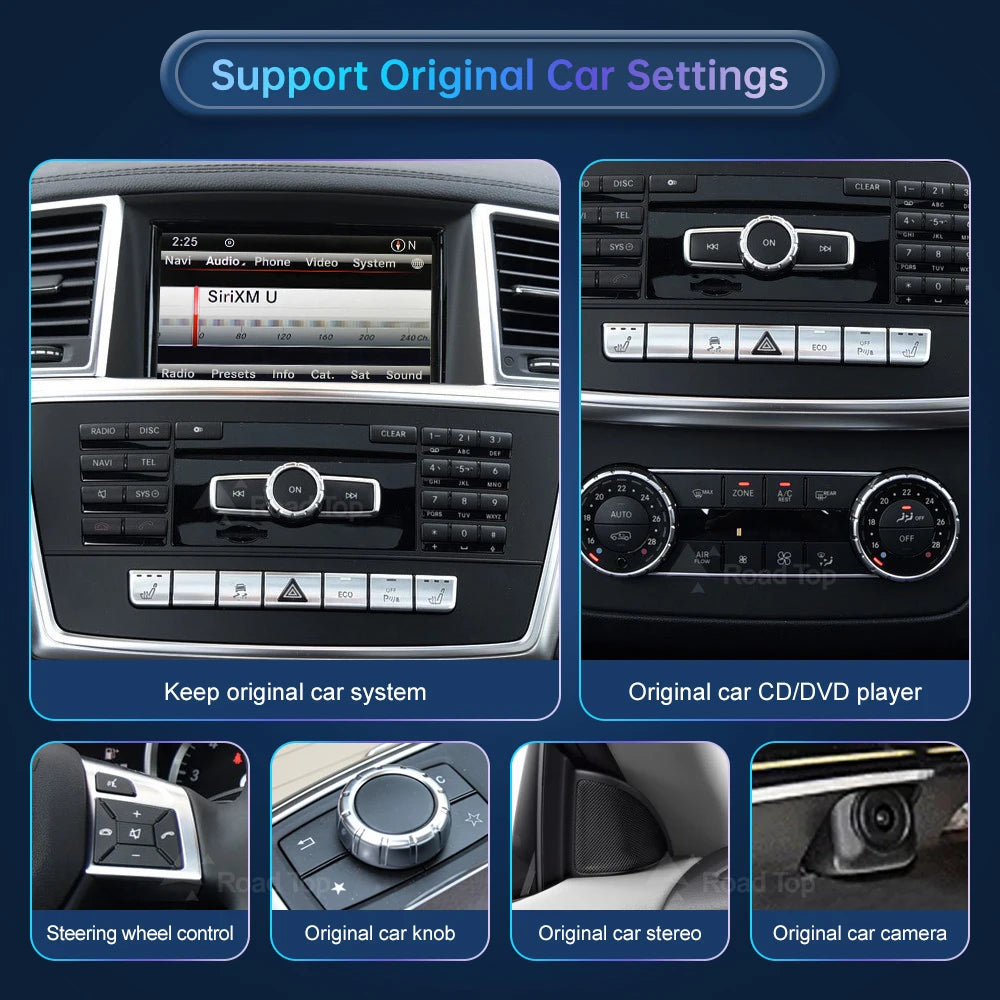 12.3" Touchscreen Mercedes ML/GLE/GLS 2012-2018 Wireless CarPlay - image 5