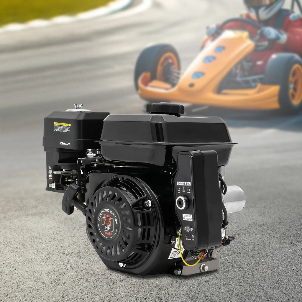 7.5HP 210cc 4-Stroke Gas Engine with Electric Start