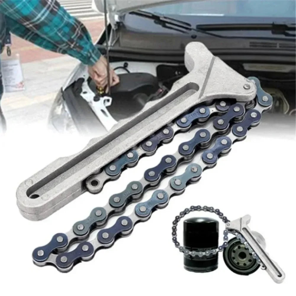 Car Repair Tools Adjustable Engine Oil Filter Chain Wrench Removal Pliers