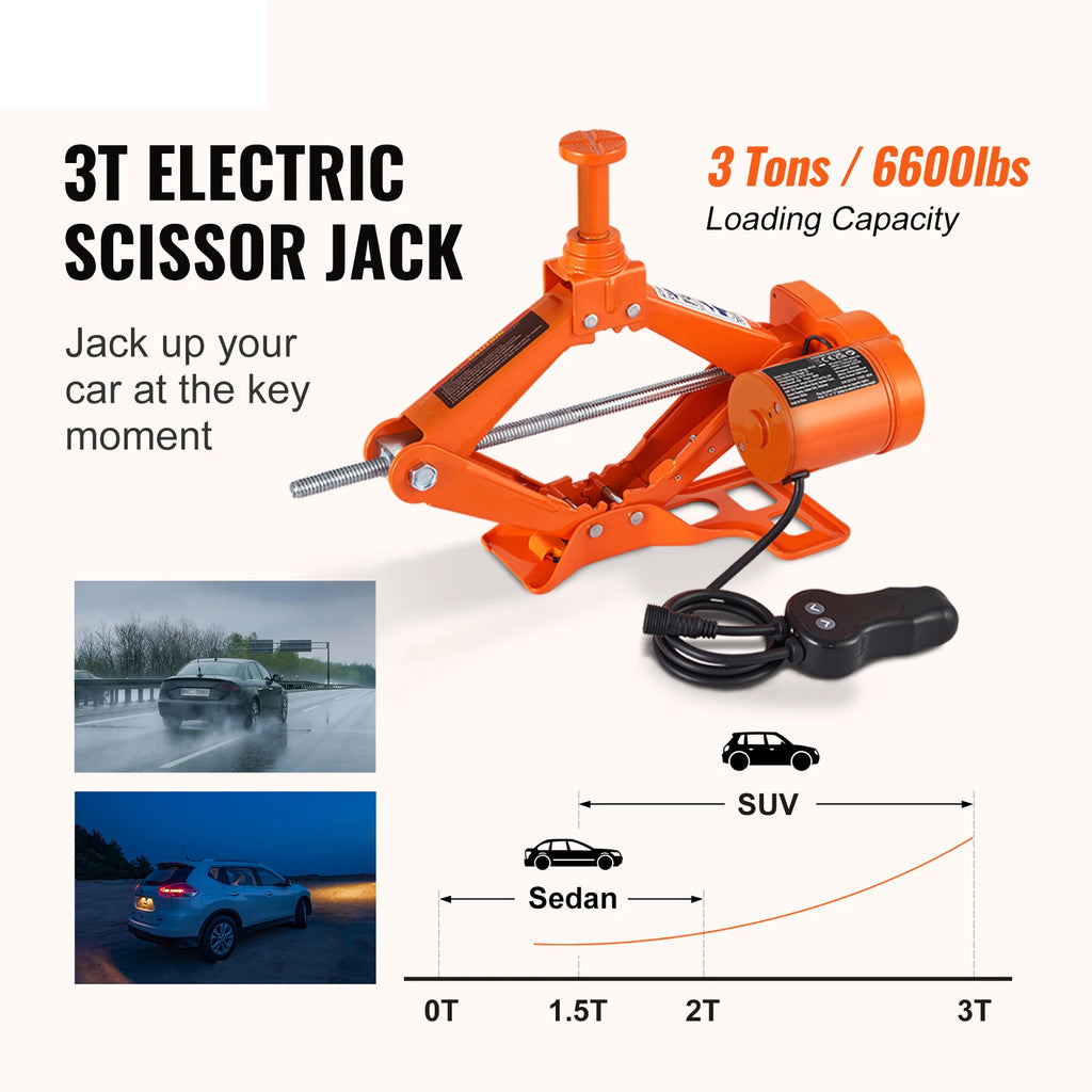 Electric Car Jack 3 Ton with Impact Wrench for SUV, Truck - image 2