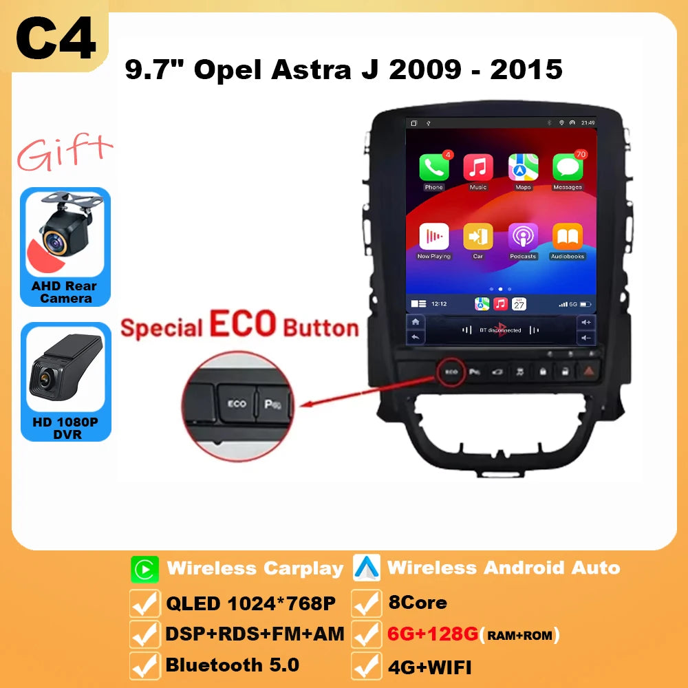 9.7-inch Android Car Radio for Opel Astra J 2009-2015 GPS WiFi - image 10
