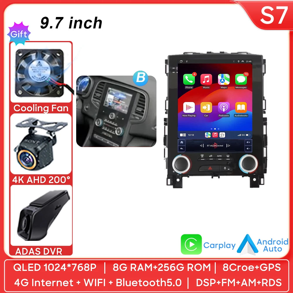 9.7" Android Auto Car Stereo for Renault Koleos Megane Talisman - image 7