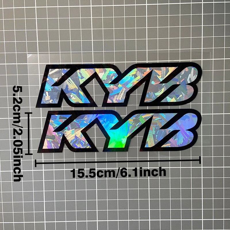 Motorcycle Front Fork Shock Absorber Sticker Pair, 6.1 x 2 in