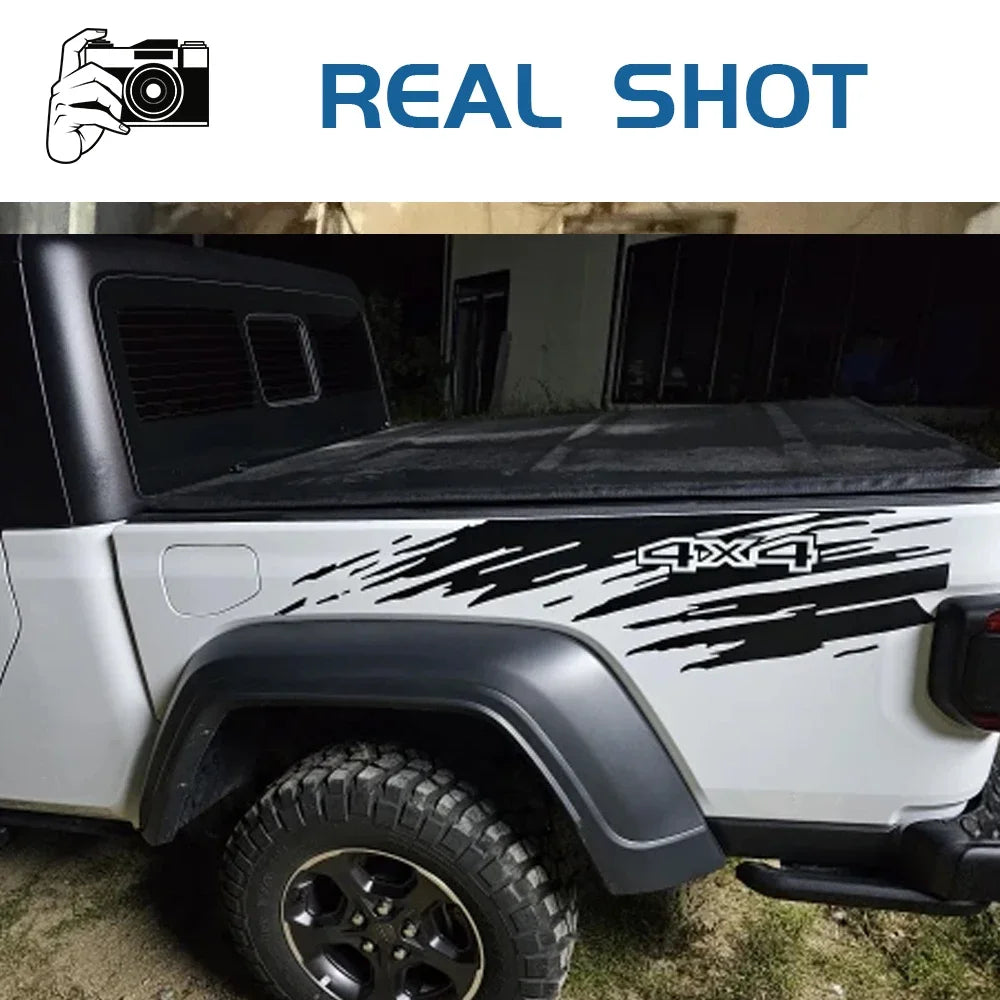 Mudslinger Splash Stripe Pickup Bed Decals, 2 pcs
