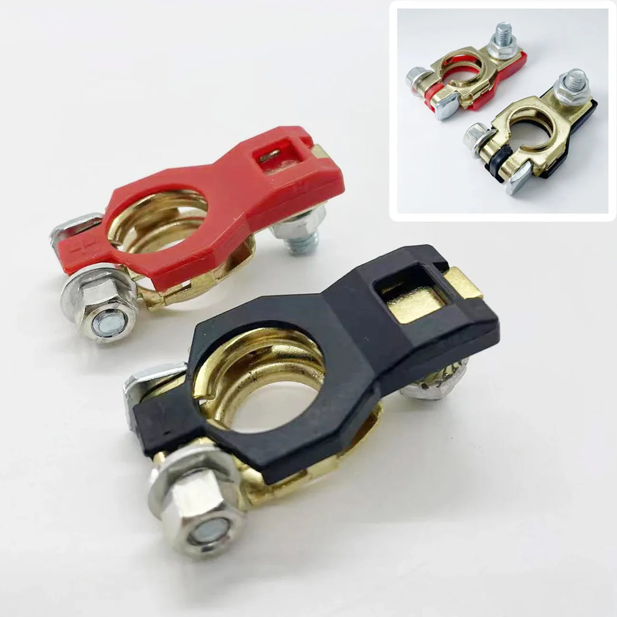 Quick Release Car Battery Terminal Connectors, 1 Pair