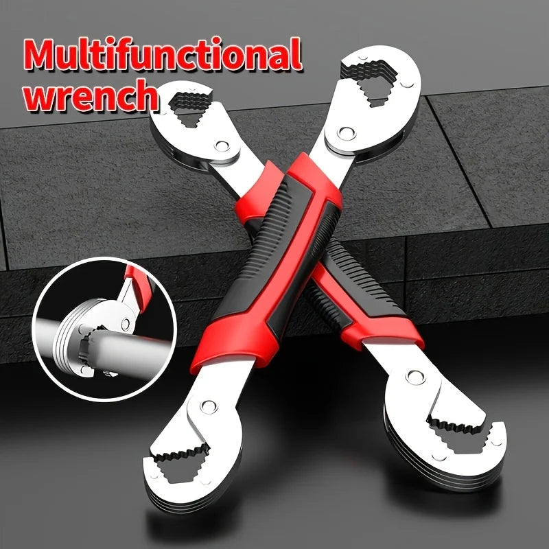 Universal Adjustable Wrench Tool: Multifunctional Double-Ended Pipe Wrench & Adjustable Pliers for All Your DIY Needs!