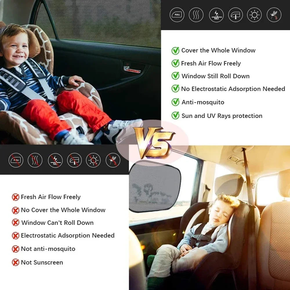 Mesh Car Window Sun Shades for Sedan and SUV