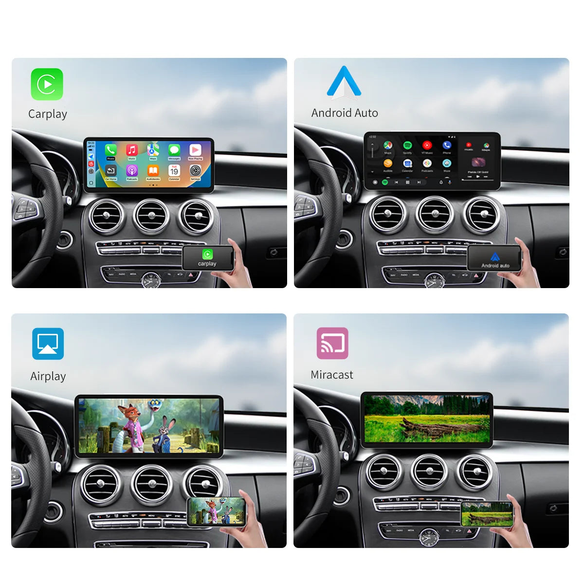 12.3" Ultra-Thin Touchscreen for Mercedes-Benz Models - image 5