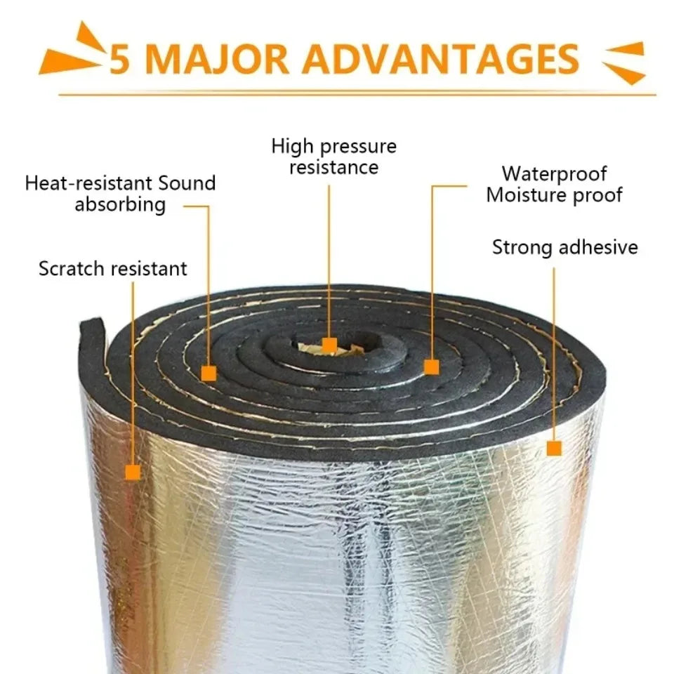 Self adhesive sound deadening foam roll, aluminium foil insulation for car and wall