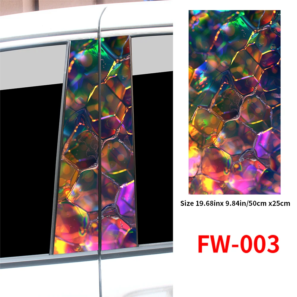 Waterproof Vinyl Honeycomb Car Stickers for B Pillar & Door Decals - image 7