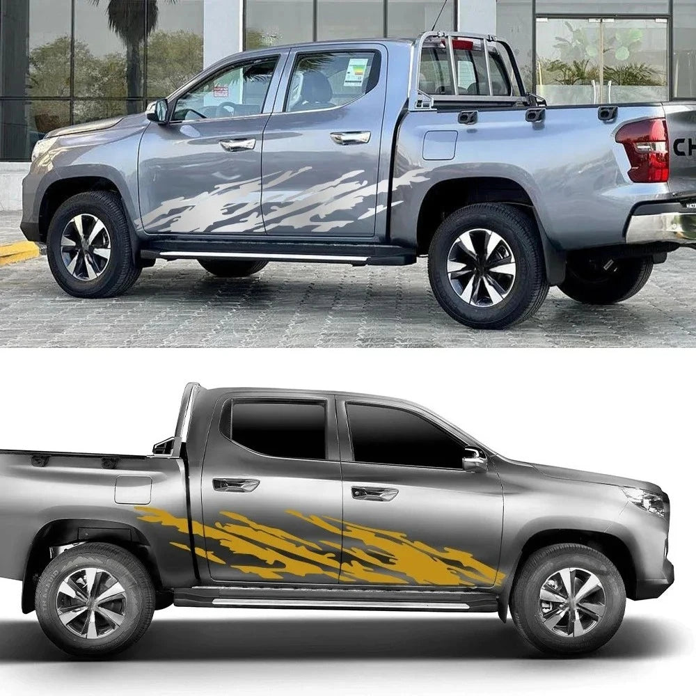 Universal Pickup Truck Splash Side Decals, Set of 2