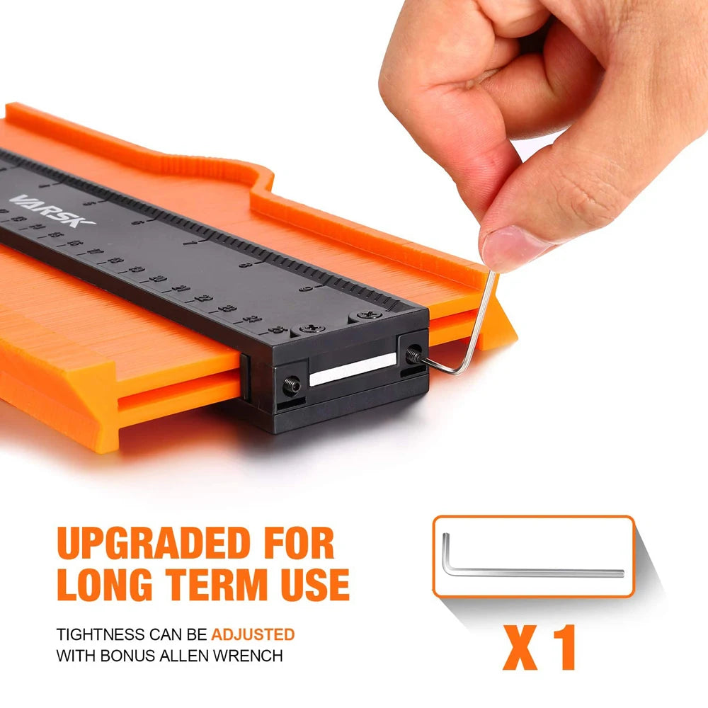 Contour Gauge Duplicator Measure Ruler Woodworking Tile Laminate Tool - image 3