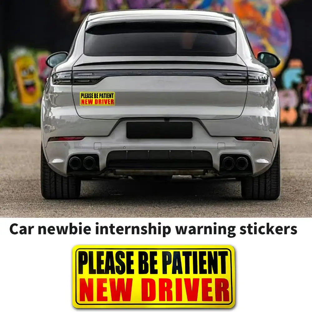 Reflective Student Driver Magnet Sign, Please Be Patient