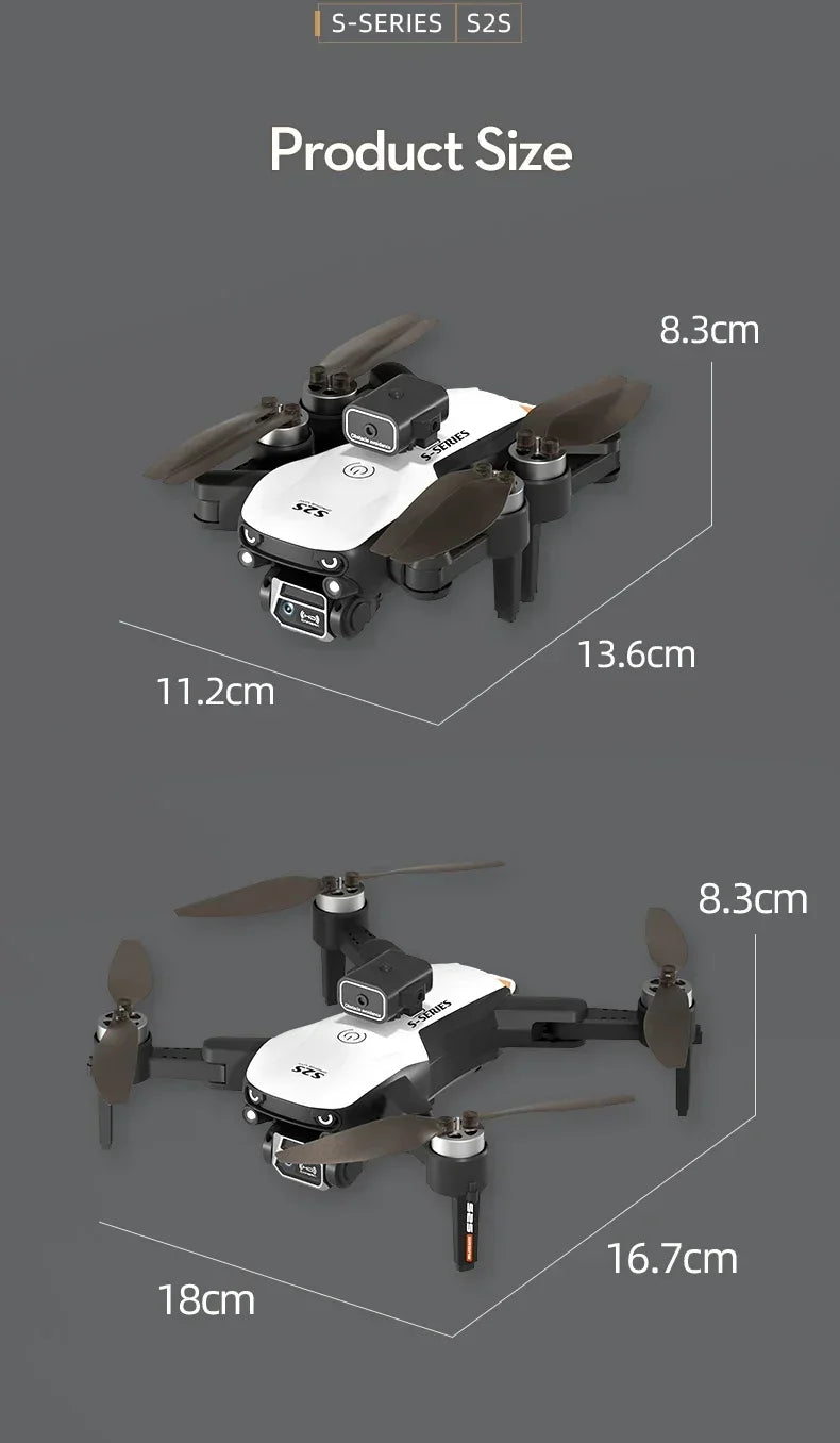 S2S 8K Foldable Drone - Dual Camera, Brushless, Obstacle Avoidance - image 20
