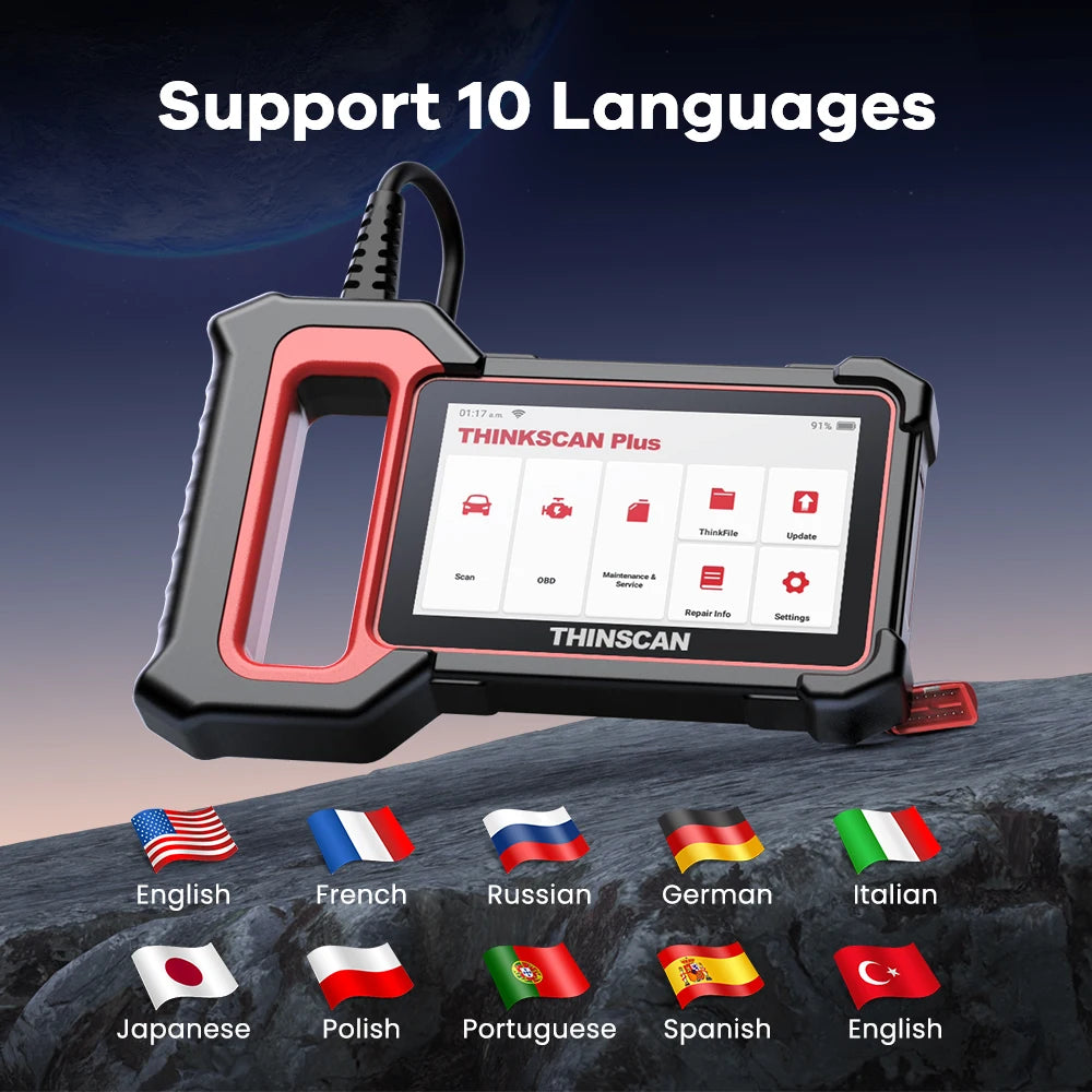 THINKSCAN Plus OBD2 Car Diagnostic Scanner - ABS, Engine, SRS & More - image 6