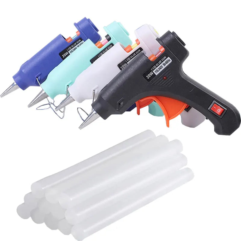 20W Hot Melt Glue Gun with 5Pcs Glue Sticks Fast Heating Mini for Car Dent Repair
