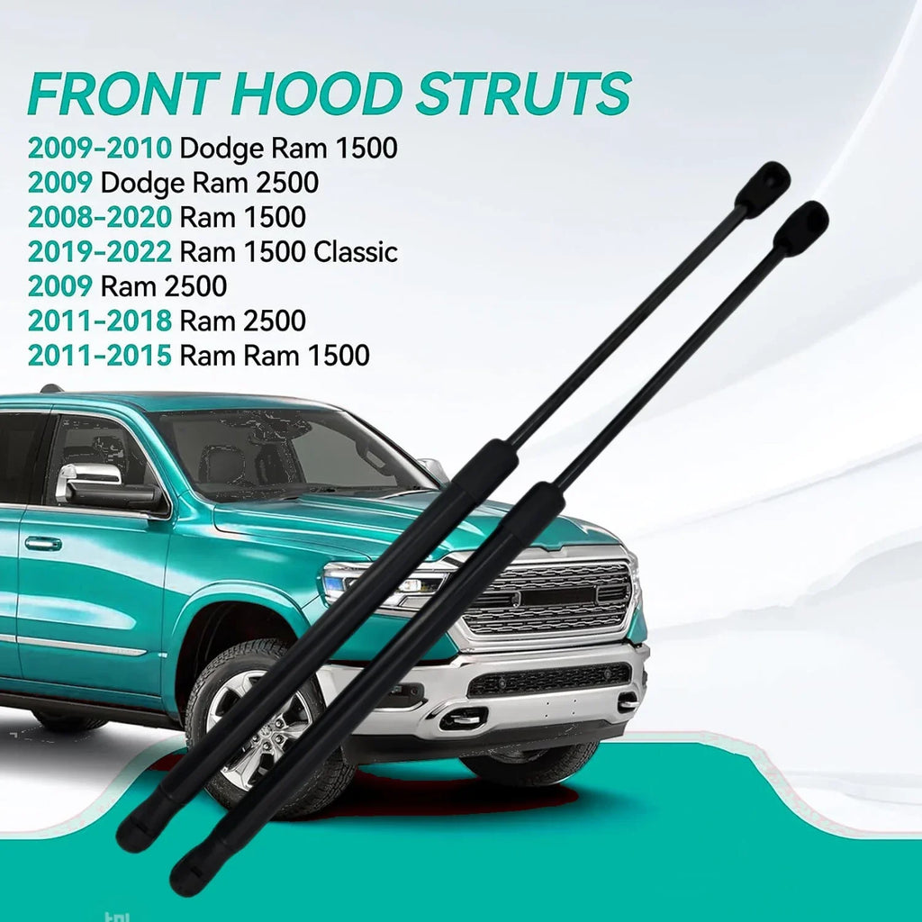Dodge Ram Hood Gas Struts 2008-2022 Lift Supports (2pcs) - image 10