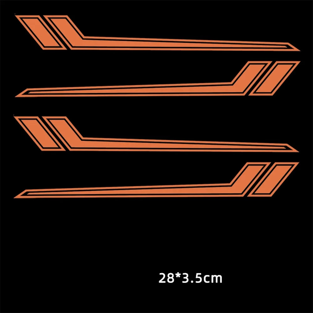Universal Reflective Motorcycle Front Fender Decal, Waterproof - view 16