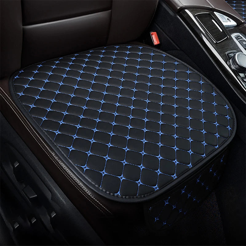 Minimalist PU Leather Car Seat Cushion, Universal Fit